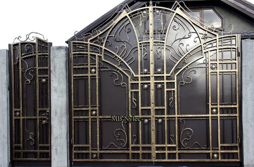 Metalowa brama nowoczesna