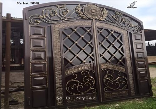 Metalowa brama wjazdowa