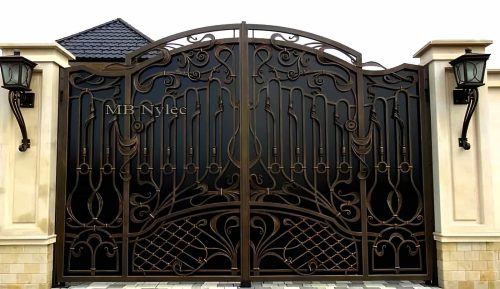 brama kuta dwuskrzydłowa secesja