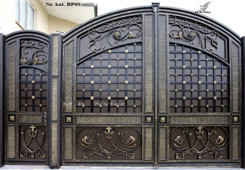 pełna brama dwuskrzydłowa