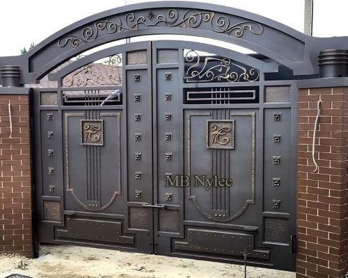 Brama wjazdowa z metalu - kowalstwo śląsk Brama wjazdowa z metalu - kowalstwo śląsk