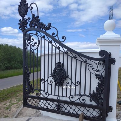 brama metalowa na posesję Elegancka brama wjazdowa bp272
