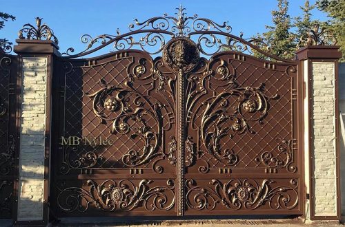 ekskluzywna brama z lwem bp165