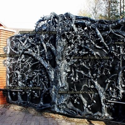 brama myśliwska z dębem - kowalstwo dębica brama myśliwska z dębem - kowalstwo dębica