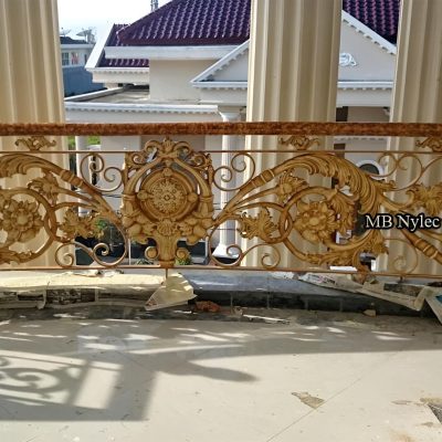 Balustrada zewnętrzna metalowa odlewana Balustrada zewnętrzna metalowa odlewana
