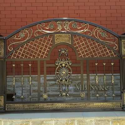 eleganckie ogrodzenie przęsło metalowe eleganckie ogrodzenie przęsło metalowe