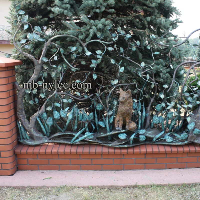 metaloplastyka w ogrodzeniu