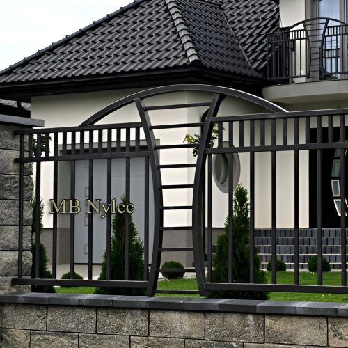 ogrodzenie nowoczesne metalowe do domu bp244