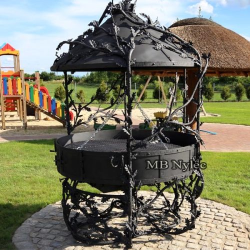 Duzy-ogrodowy-grill-okragly.jpg Duży okrągły grill z regulowanym rusztem ag2