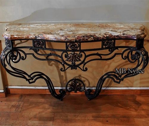 Elegancka konsola kuta z kamiennym blatem mk58