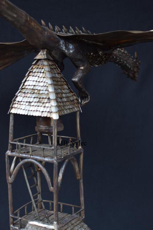 Figura ze stali metaloplastyka